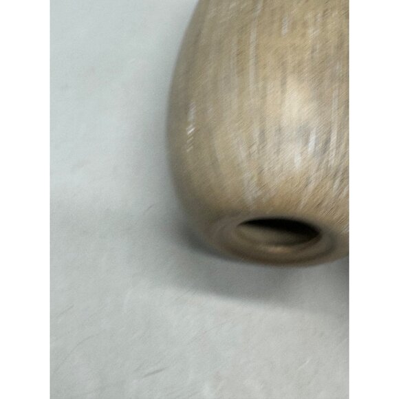 Set Of 3 Brown Ceramic Textured candle holder Glossy Interior Finish Home READ - Picture 6 of 7